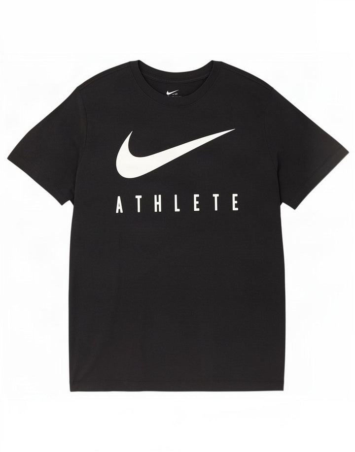 Nike Mens Dri Fit Graphic T-Shirt Top Large Black Polyester