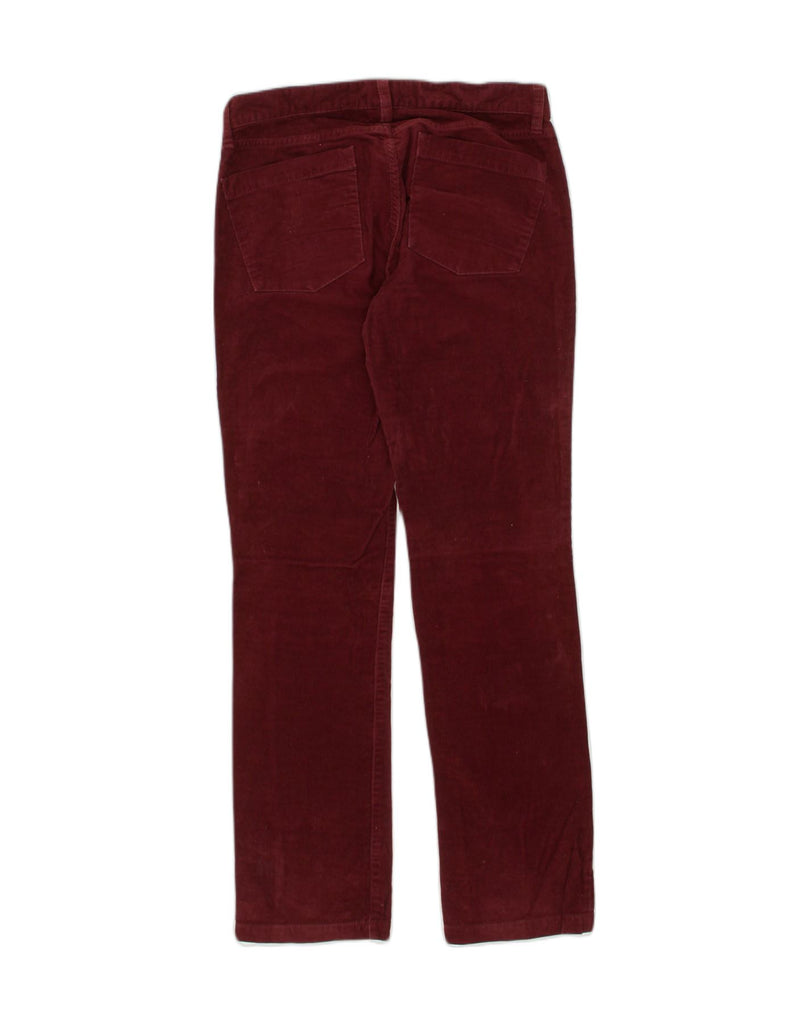 J. CREW Womens Straight Corduroy Trousers W27 L30 Burgundy Cotton | Vintage J. Crew | Thrift | Second-Hand J. Crew | Used Clothing | Messina Hembry 