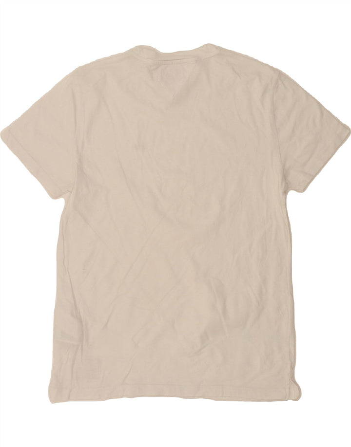 TOMMY HILFIGER Mens T-Shirt Top Medium White Cotton Vintage Tommy Hilfiger and Second-Hand Tommy Hilfiger from Messina Hembry 