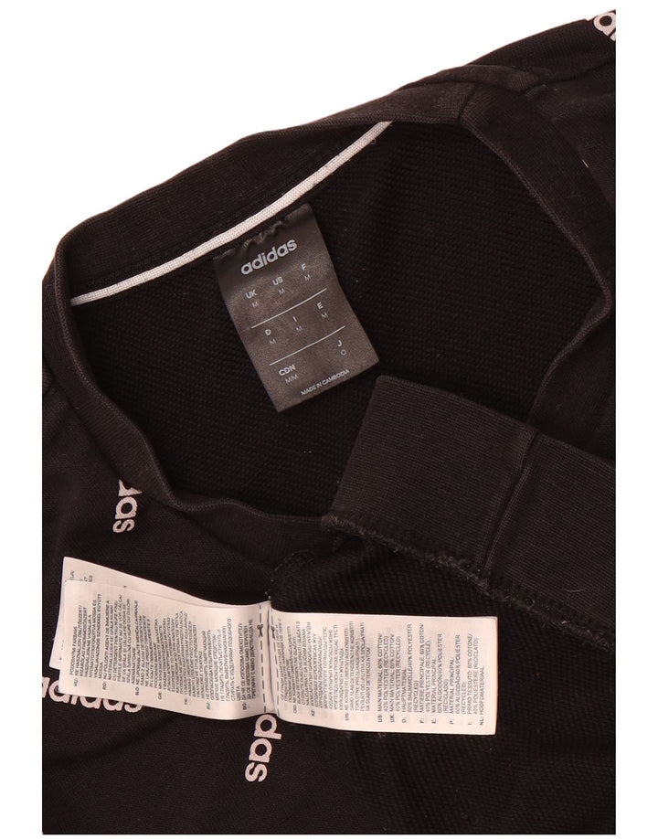 Adidas Mens Graphic Sweatshirt Jumper Medium Black Cotton