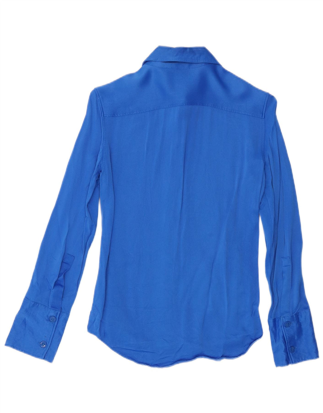 Zara Womens Shirt UK 6 XS Blue Viscose