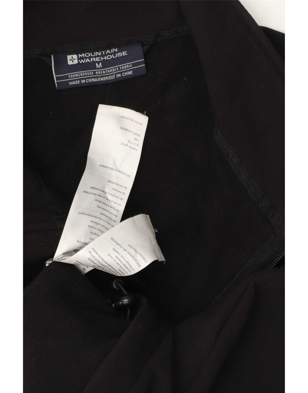 Mountain Warehouse Mens Gilet UK 38 Medium Black Polyester