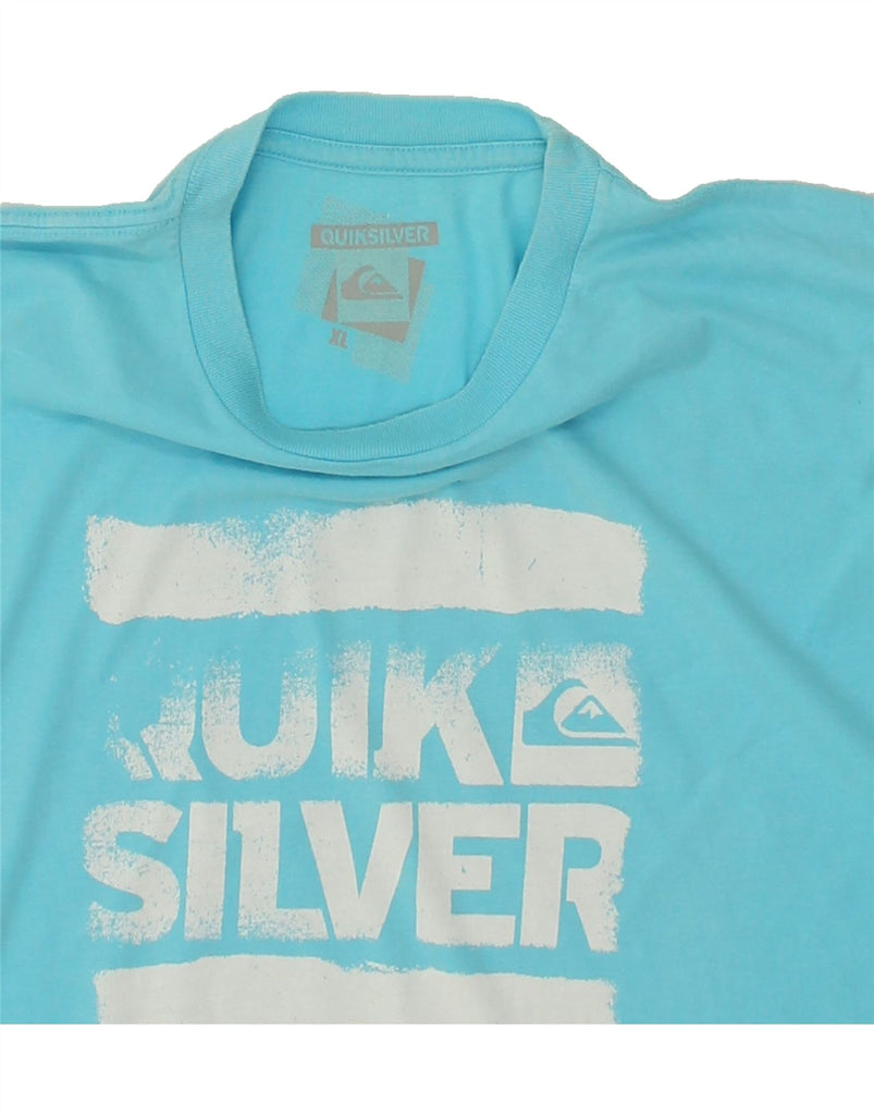 QUIKSILVER Womens Graphic T-Shirt Top UK 18 XL Blue | Vintage Quiksilver | Thrift | Second-Hand Quiksilver | Used Clothing | Messina Hembry 