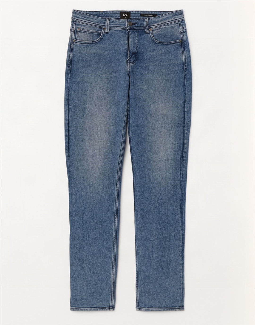 Lee Mens Slim Straight Jeans W32 L33 Blue Cotton