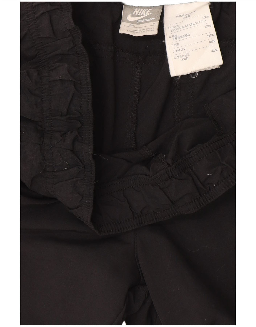 Nike Womens Tracksuit Trousers Joggers UK 12 Medium Black Nylon