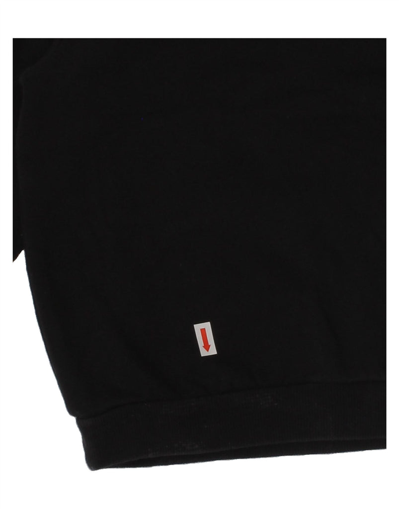 ADIDAS Boys Graphic Sweatshirt Jumper 3-4 Years Black Colourblock Cotton | Vintage Adidas | Thrift | Second-Hand Adidas | Used Clothing | Messina Hembry 