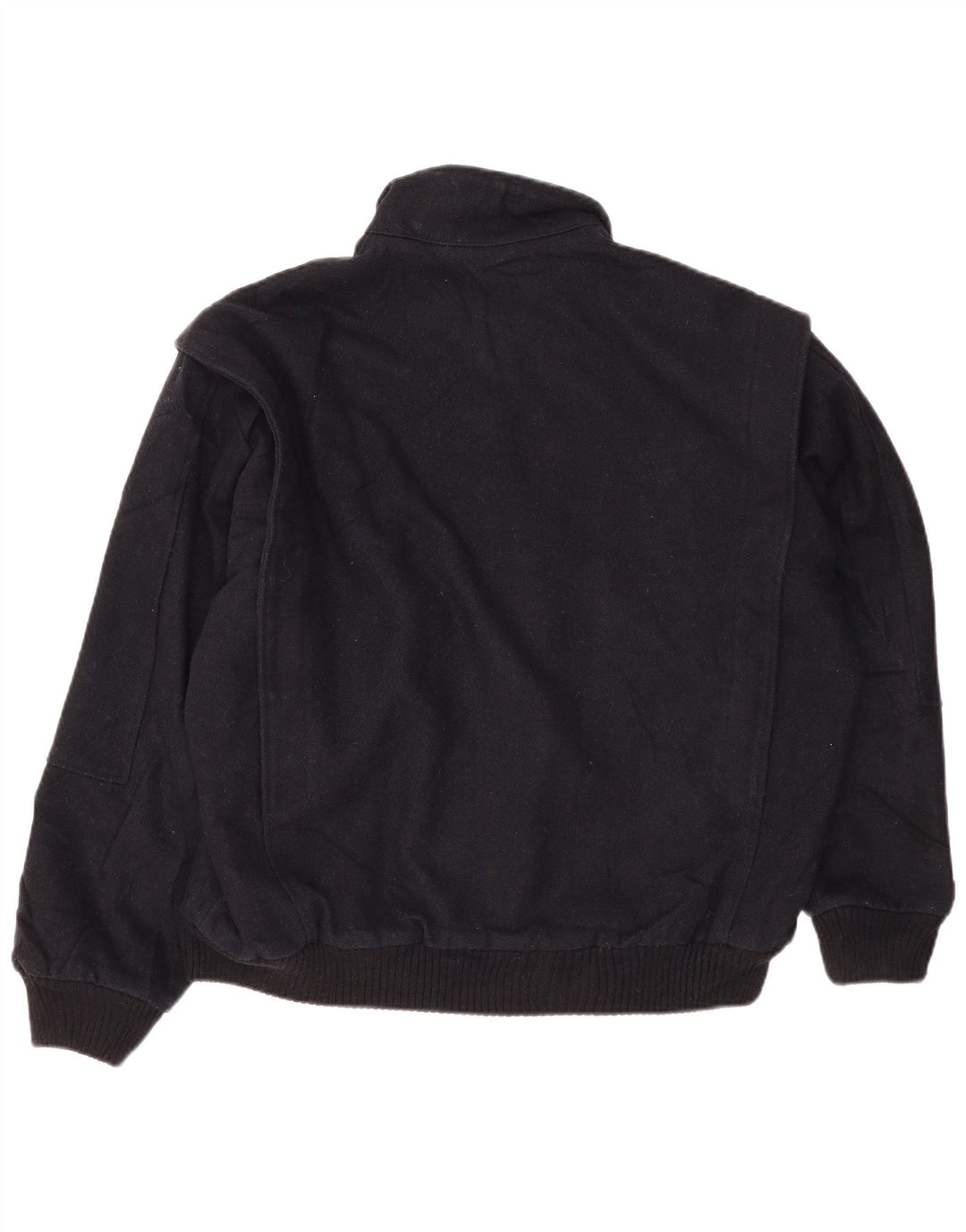 Carrera Mens Bomber Jacket UK 40 Large Navy Blue Wool