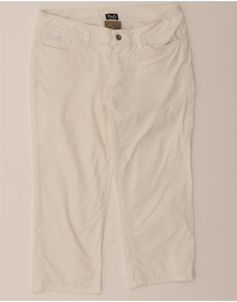 DOLCE & GABBANA Womens Capri Jeans W28 L20 White Cotton Vintage Dolce & Gabbana and Second-Hand Dolce & Gabbana from Messina Hembry 