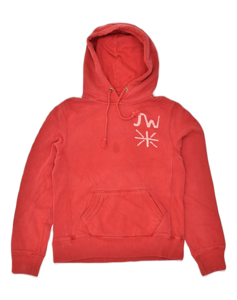 JACK WILLS Womens Hoodie Jumper UK 12 Medium Red Cotton | Vintage Jack Wills | Thrift | Second-Hand Jack Wills | Used Clothing | Messina Hembry 