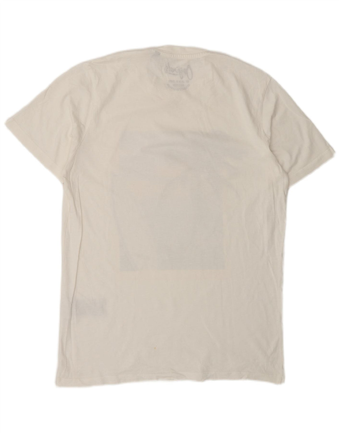 Jack & Jones Mens Graphic T-Shirt Top Medium White Cotton