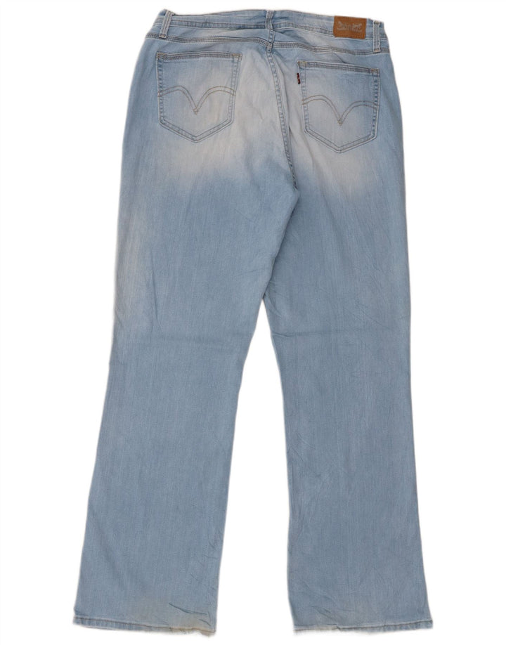 Levi's Womens 529 Curvy Bootcut Jeans W32 L32 Blue Cotton
