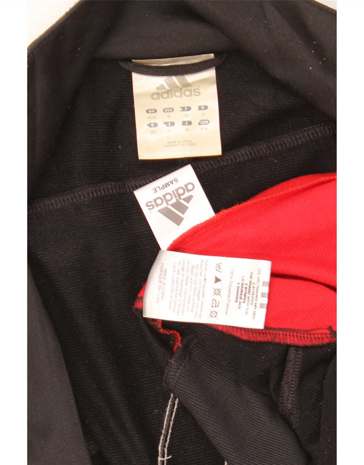 Adidas Mens Tracksuit Top Jacket UK 40/42 Medium Black Colourblock