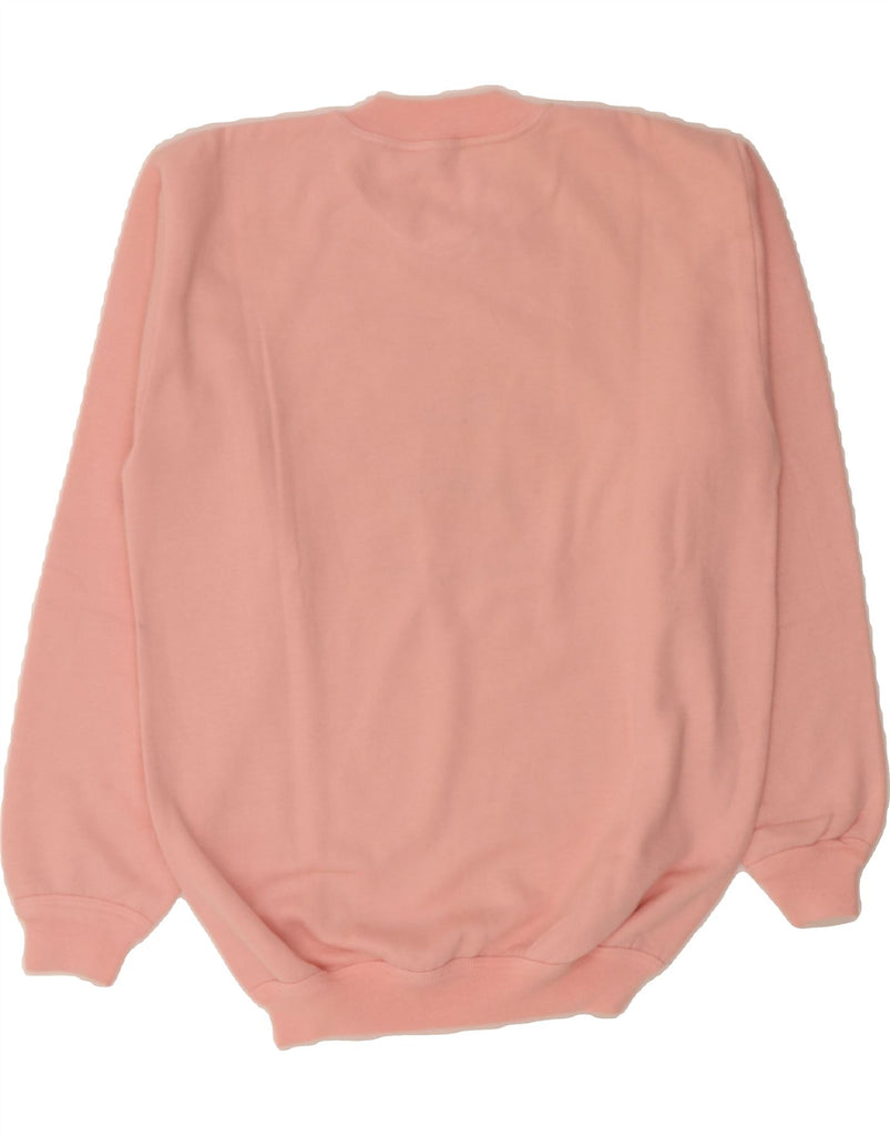 VINTAGE Womens Graphic Sweatshirt Jumper UK 18 XL Pink Vintage Vintage and Second-Hand Vintage from Messina Hembry 