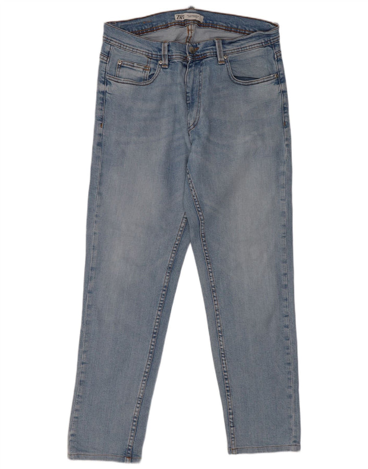 Zara Mens Slim Jeans EU 42 Large W32 L29 Blue