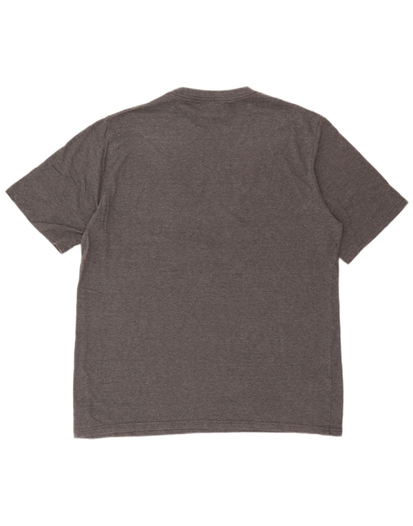 Under Armour Mens Heat Gear Graphic T-Shirt Top 2XL Grey Cotton