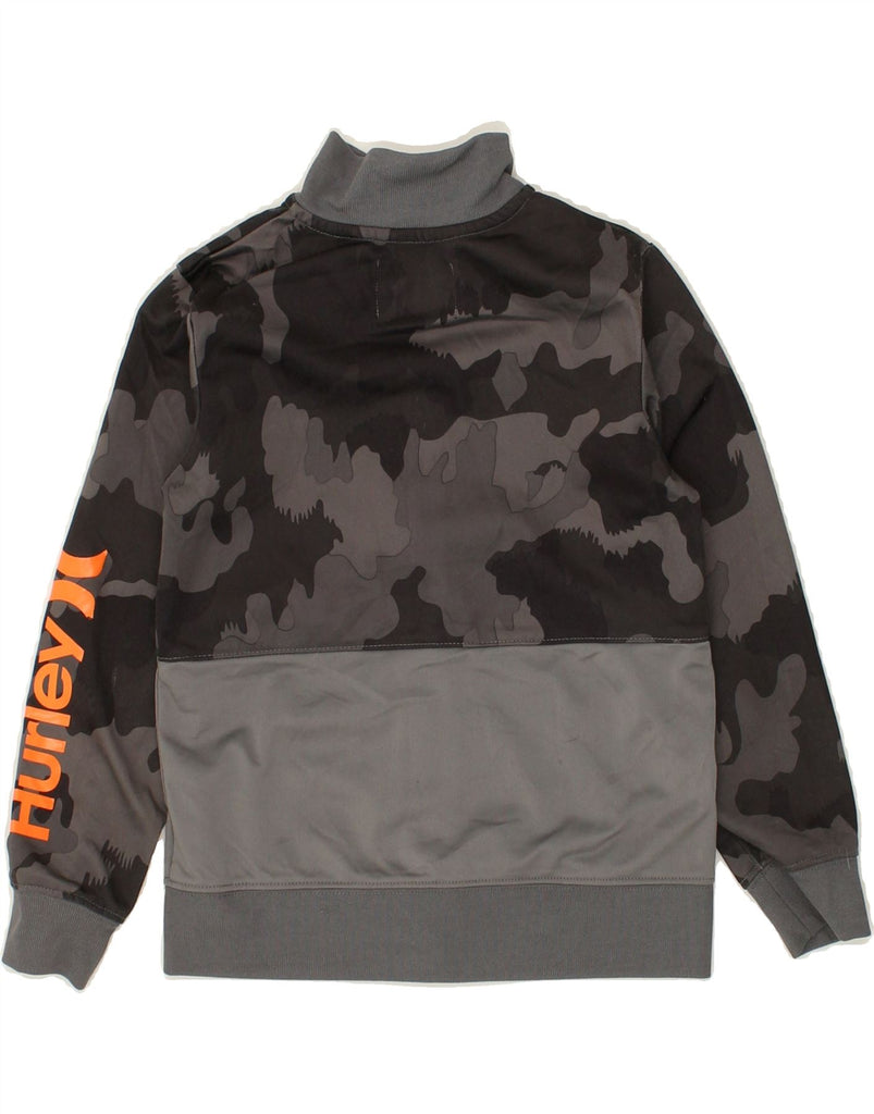 HURLEY Boys Graphic Tracksuit Top Jacket 6-7 Years Grey Camouflage | Vintage Hurley | Thrift | Second-Hand Hurley | Used Clothing | Messina Hembry 