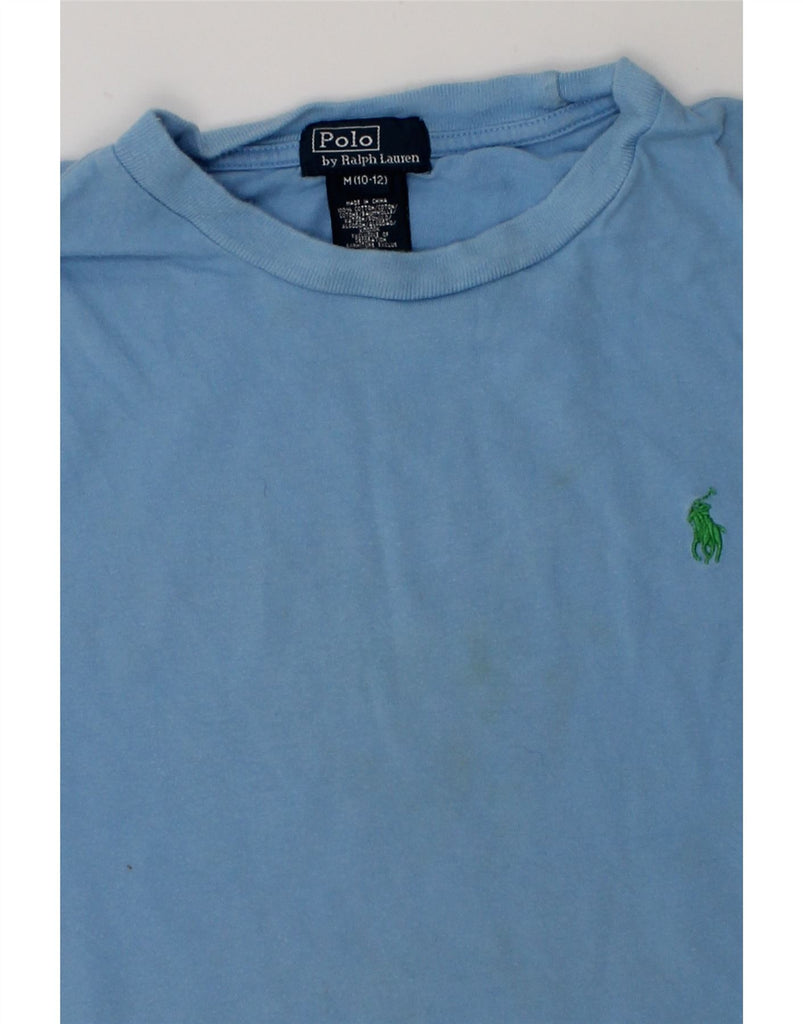 POLO RALPH LAUREN Boys T-Shirt Top 10-11 Years Medium Blue Cotton | Vintage Polo Ralph Lauren | Thrift | Second-Hand Polo Ralph Lauren | Used Clothing | Messina Hembry 