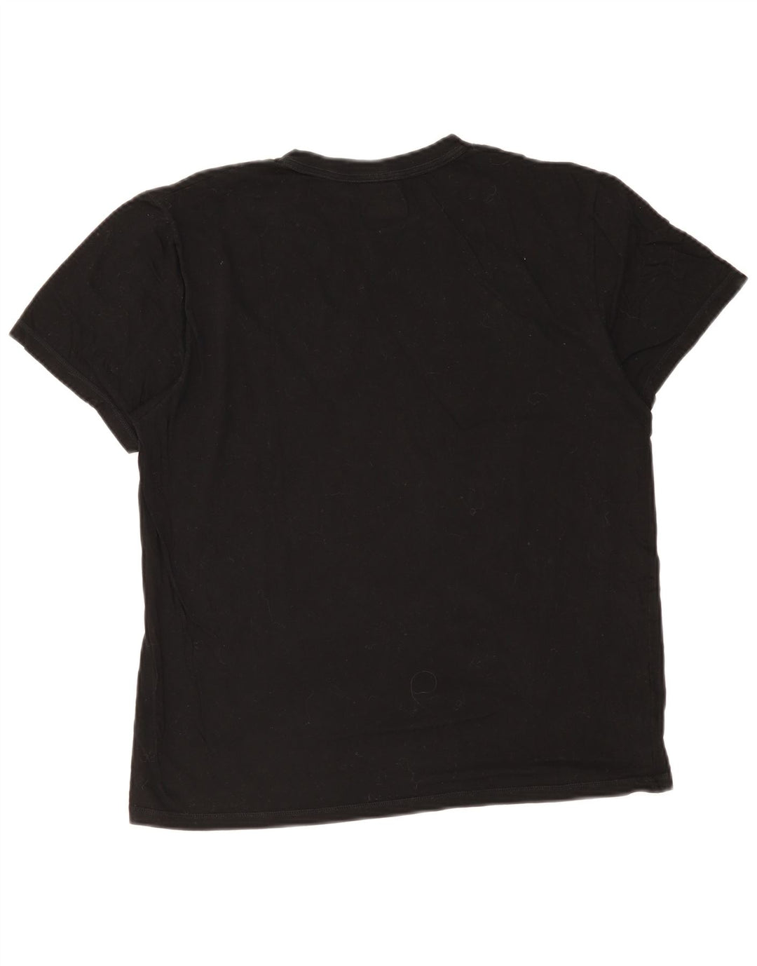 Fila Mens T-Shirt Top Medium Black Cotton