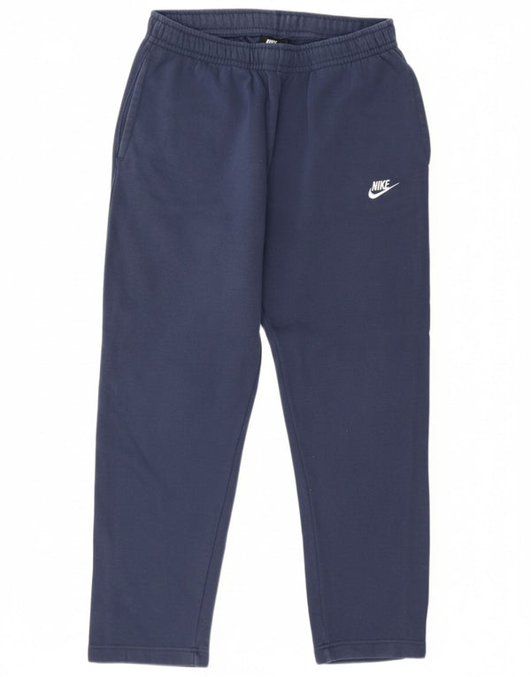 Nike Mens Tracksuit Trousers Medium Navy Blue Cotton