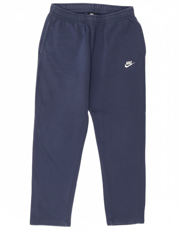 Nike Mens Tracksuit Trousers Medium Navy Blue Cotton
