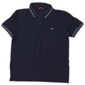 CARRERA Mens Polo Shirt Large Navy Blue Cotton