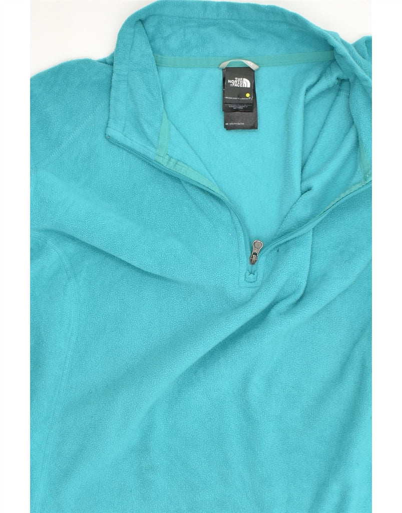 THE NORTH FACE Womens Zip Neck Fleece Jumper UK 18 XL Blue Polyester | Vintage The North Face | Thrift | Second-Hand The North Face | Used Clothing | Messina Hembry 