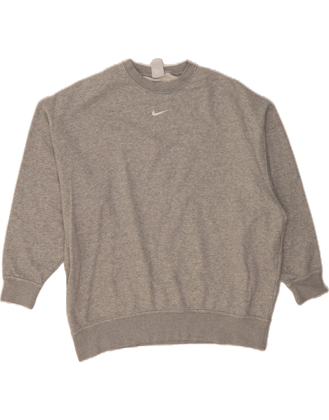 NIKE Mens Oversized Sweatshirt Jumper XS Grey Cotton Vintage Nike and Second-Hand Nike from Messina Hembry 