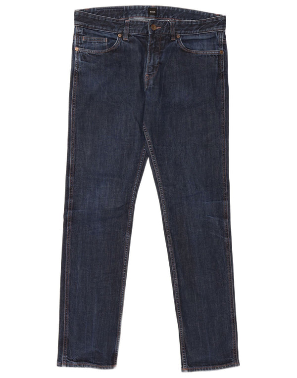 Hugo Boss Womens Slim Jeans W33 L32 Blue Cotton