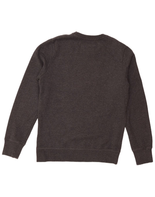 Superdry Mens Graphic Sweatshirt Jumper Large Grey Cotton