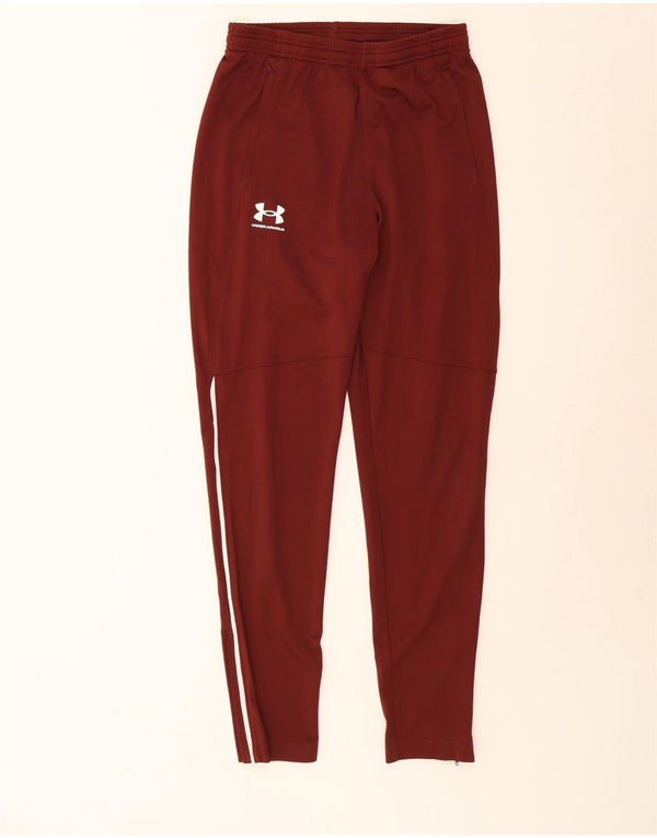 Under Armour Mens Fitted Tracksuit Trousers Medium Burgundy