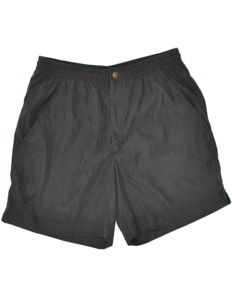 AUSTRALIAN L'ALPINA Mens Casual Shorts IT 52 XL Black Polyester | Vintage AUSTRALIAN L'ALPINA | Thrift | Second-Hand AUSTRALIAN L'ALPINA | Used Clothing | Messina Hembry 