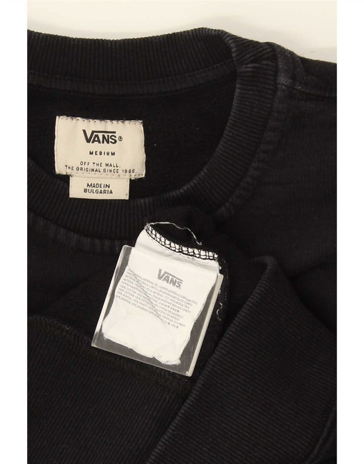 Vans Mens Sweatshirt Jumper Medium Black Cotton