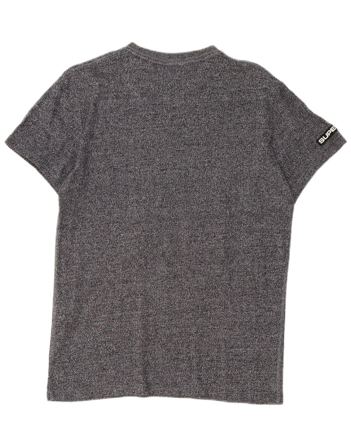 Superdry Mens Graphic T-Shirt Top Medium Grey Flecked Cotton