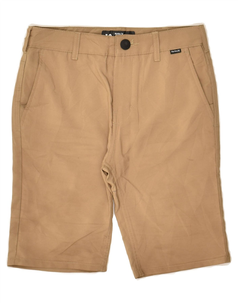 HURLEY Boys Chino Shorts 9-10 Years W20  Beige Polyester | Vintage Hurley | Thrift | Second-Hand Hurley | Used Clothing | Messina Hembry 