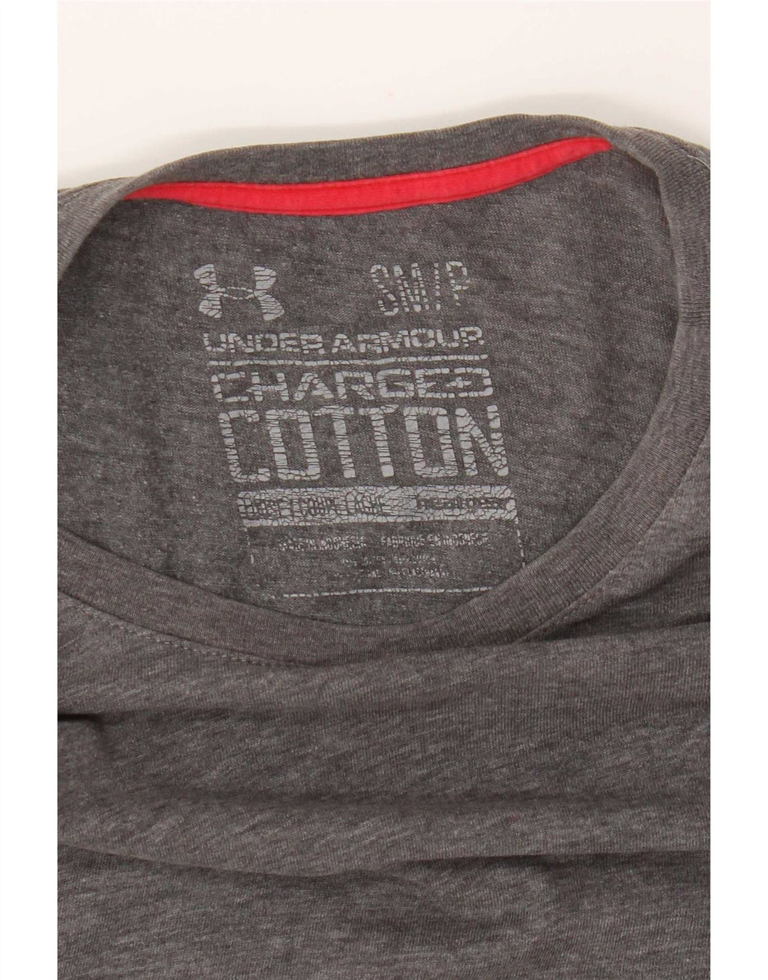 Under Armour Mens Loose Fit T-Shirt Top Small Grey Cotton