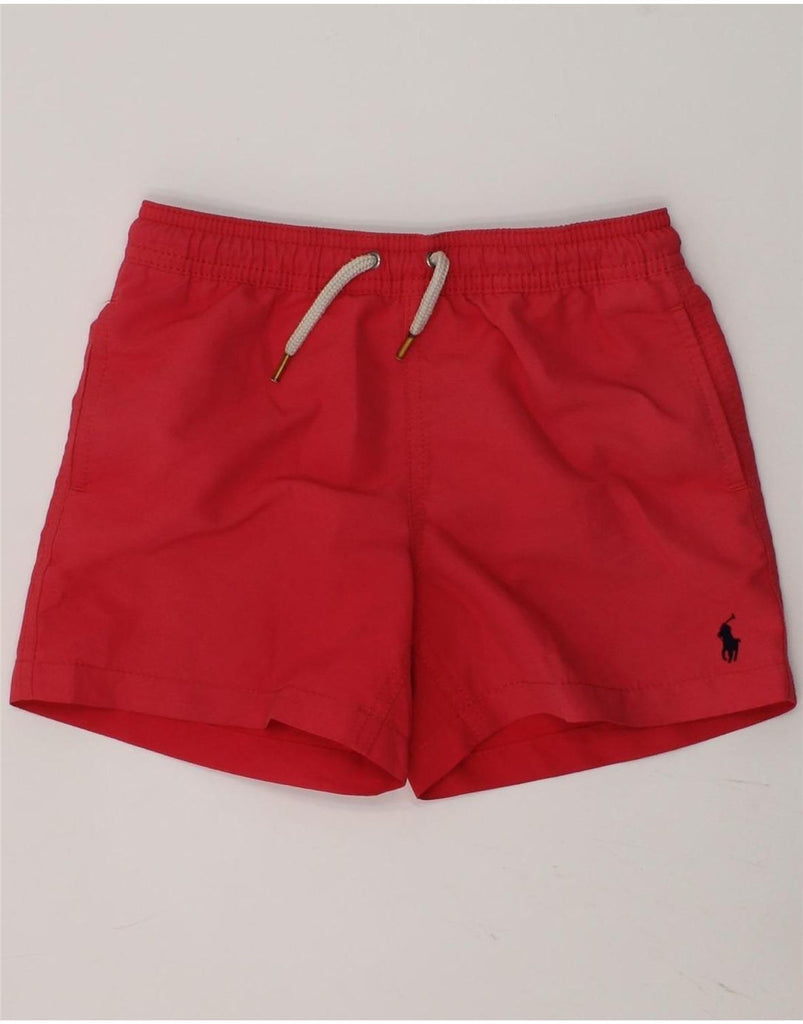 POLO RALPH LAUREN Boys Sport Shorts 4-5 Years Red Polyester | Vintage Polo Ralph Lauren | Thrift | Second-Hand Polo Ralph Lauren | Used Clothing | Messina Hembry 