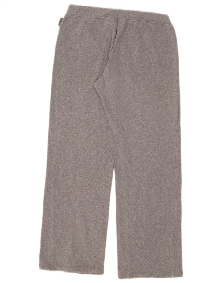 CHAMPION Womens Tracksuit Trousers UK 14 Medium Grey Cotton
