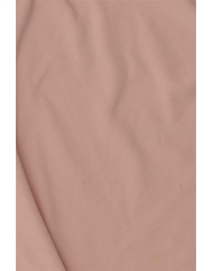 Lacoste Mens Long Sleeve Polo Shirt Size 4 Medium Pink Cotton