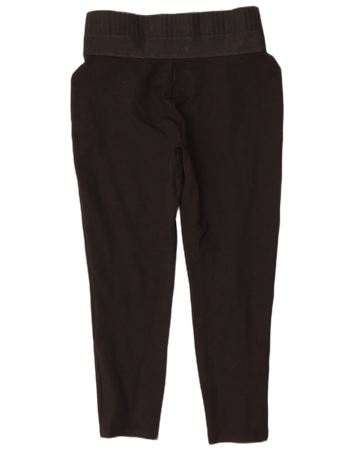 Zara Womens Slim Capri Trousers XL W36 L24 Black