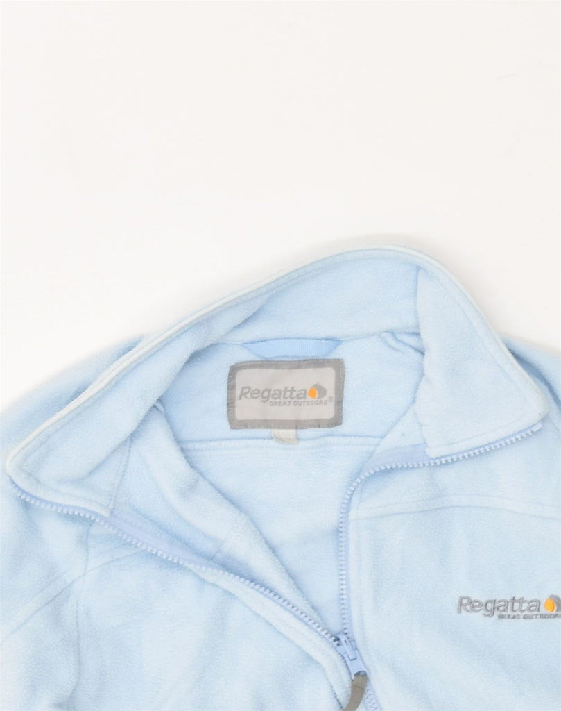 REGATTA Womens Fleece Jacket UK 10 Small Blue Polyester | Vintage Regatta | Thrift | Second-Hand Regatta | Used Clothing | Messina Hembry 