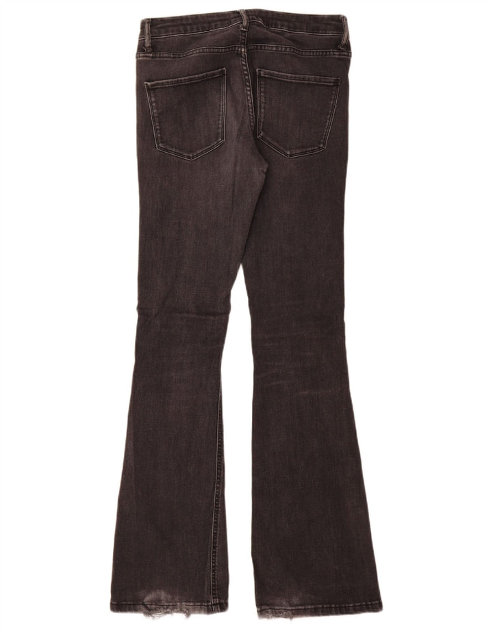 Zara Womens Flared Jeans EU 38 Small W28 L32 Grey