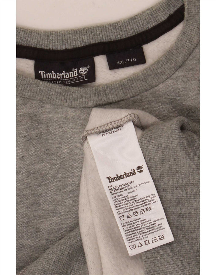 Timberland Mens Sweatshirt Jumper 2XL Grey Flecked Cotton