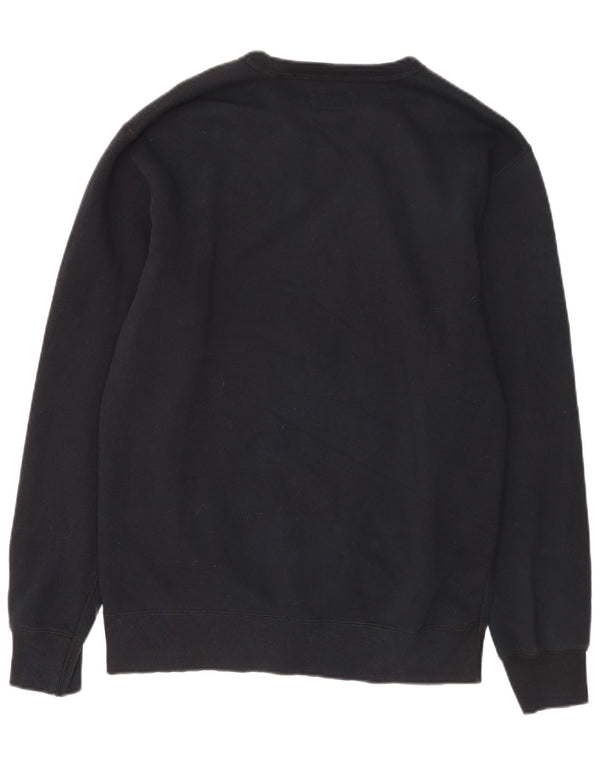 Converse Mens Chuck Taylor Sweatshirt Jumper Large Navy Blue Cotton