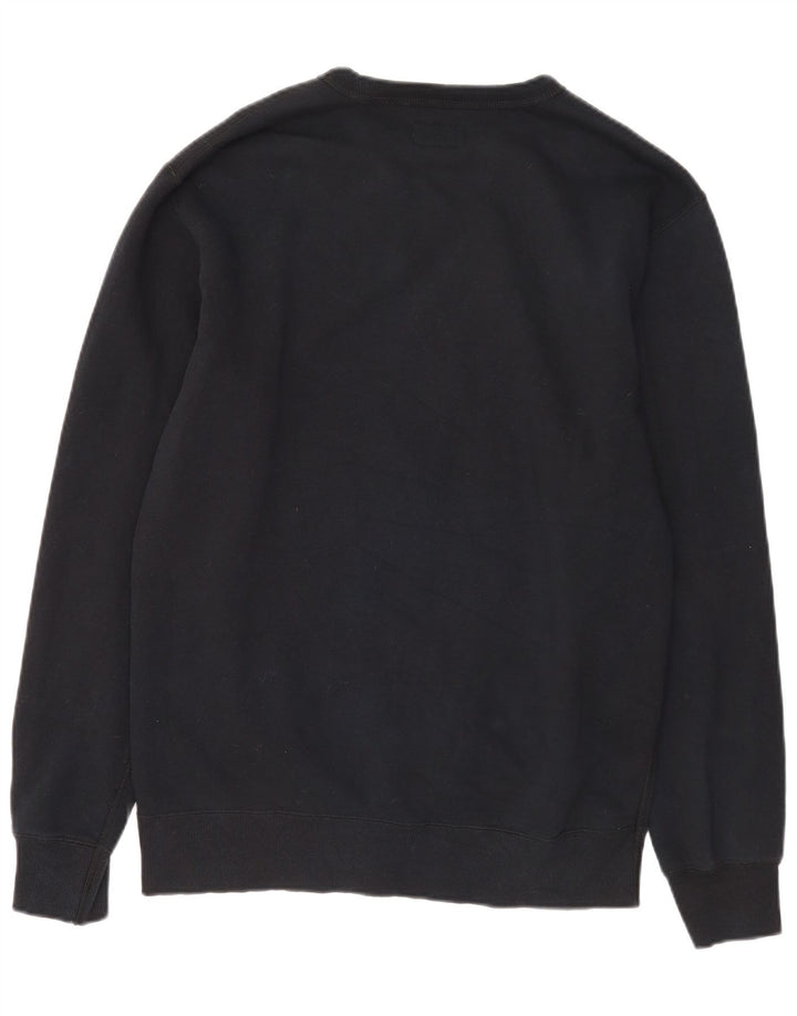 Converse Mens Chuck Taylor Sweatshirt Jumper Large Navy Blue Cotton