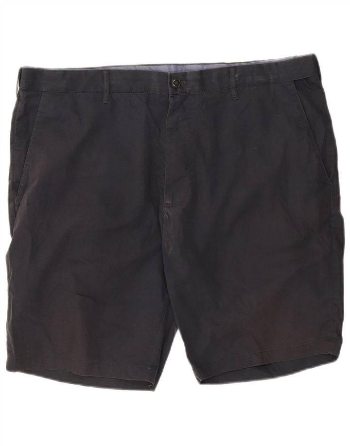 Marks & Spencer Mens Chino Shorts W40 XL Navy Blue Cotton