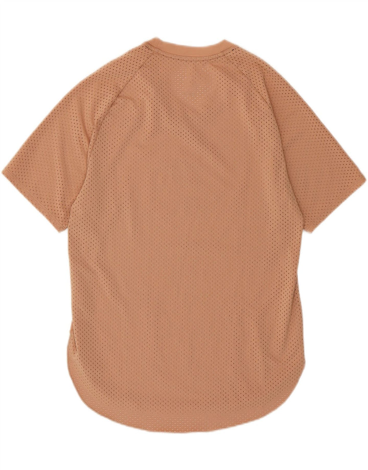 NIKE Womens Running T-Shirt Top UK 14 Medium Beige