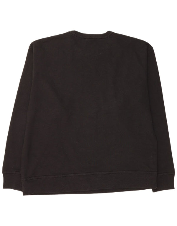 CHAMPION Mens Graphic Sweatshirt Jumper XL Black Cotton