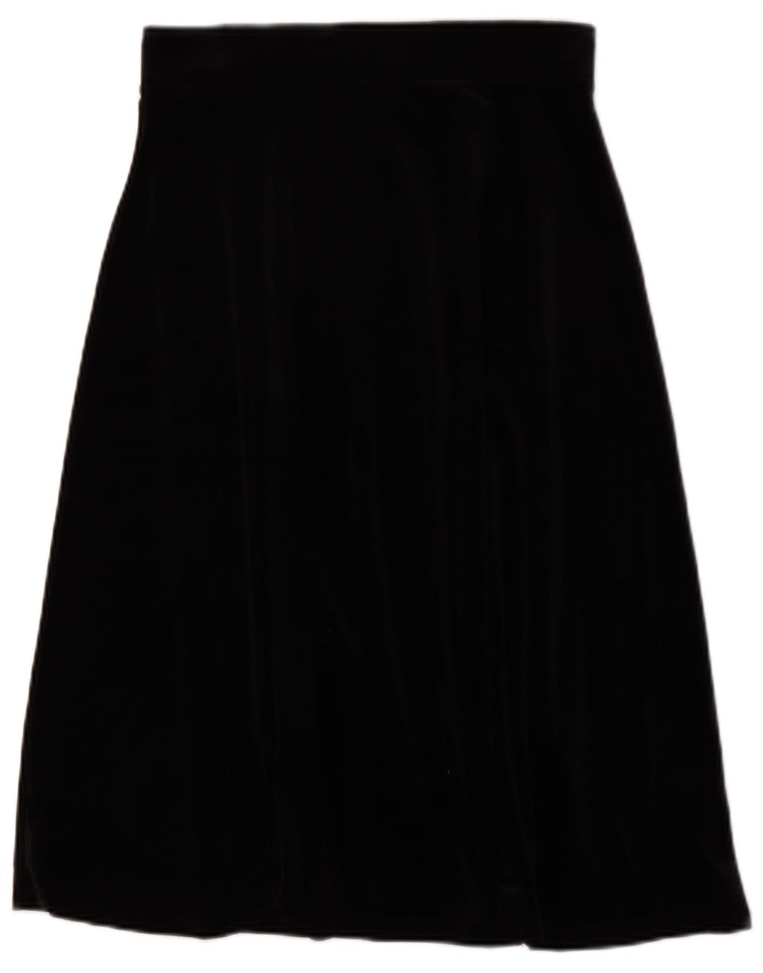 Marks & Spencer Womens Velvet A-Line Skirt UK 12 Medium W30 Black