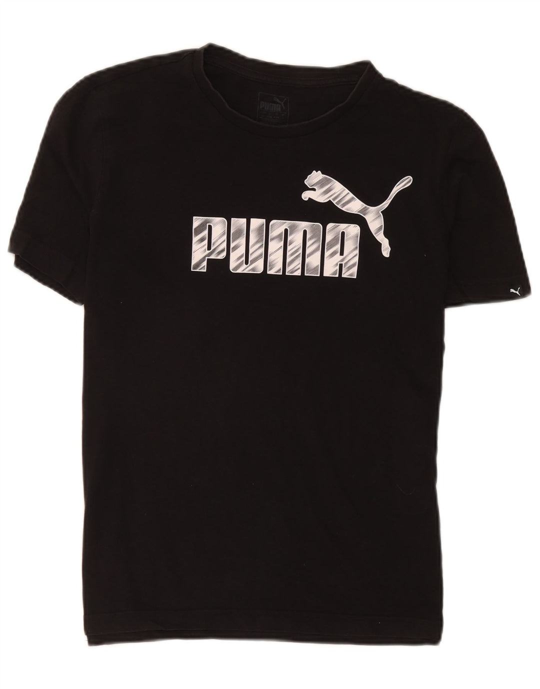 Puma Mens Graphic T-Shirt Top Small Black