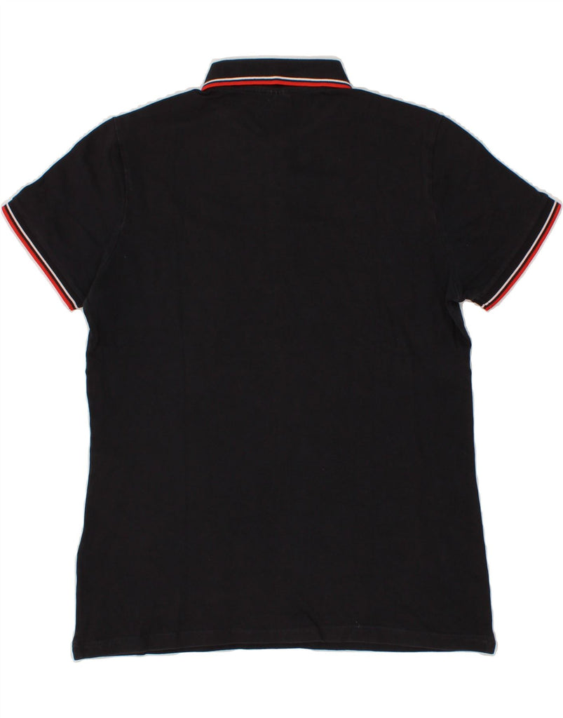 ELLESSE Boys Polo Shirt 15-16 Years 2XL Black Vintage Ellesse and Second-Hand Ellesse from Messina Hembry 